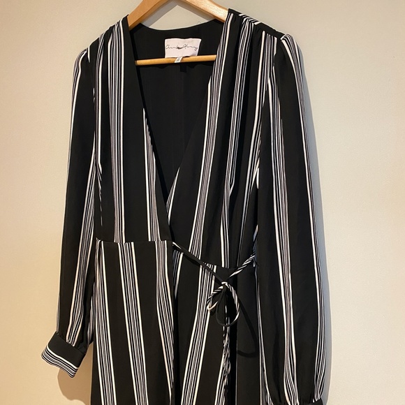 Charles Henry Womens Black & White Striped Dress - Picture 5 of 6